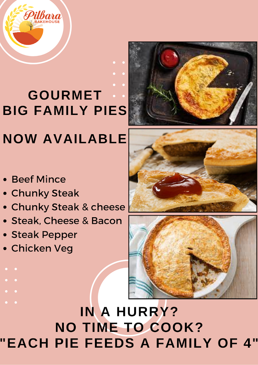 Menu, Pilbara Bakehouse