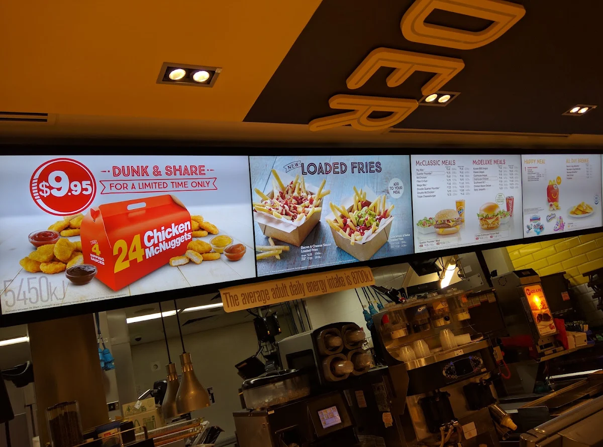 Menu, McDonald's Kings Cross