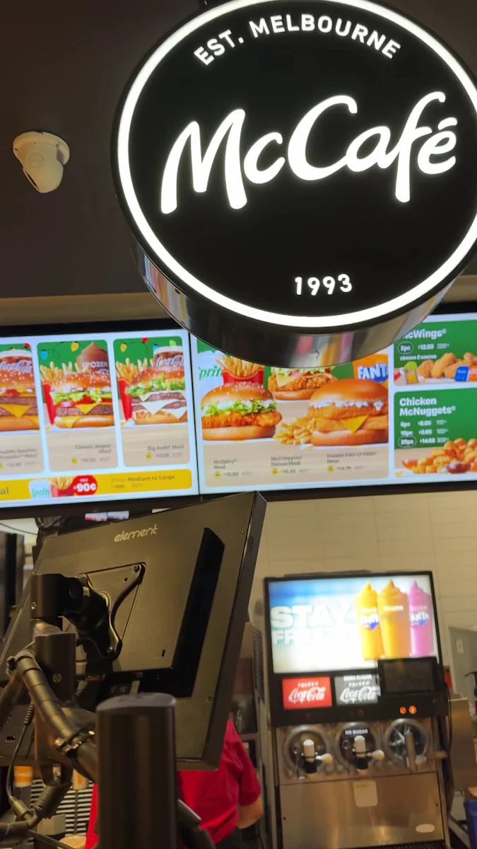 Menu, McDonald's Kings Cross