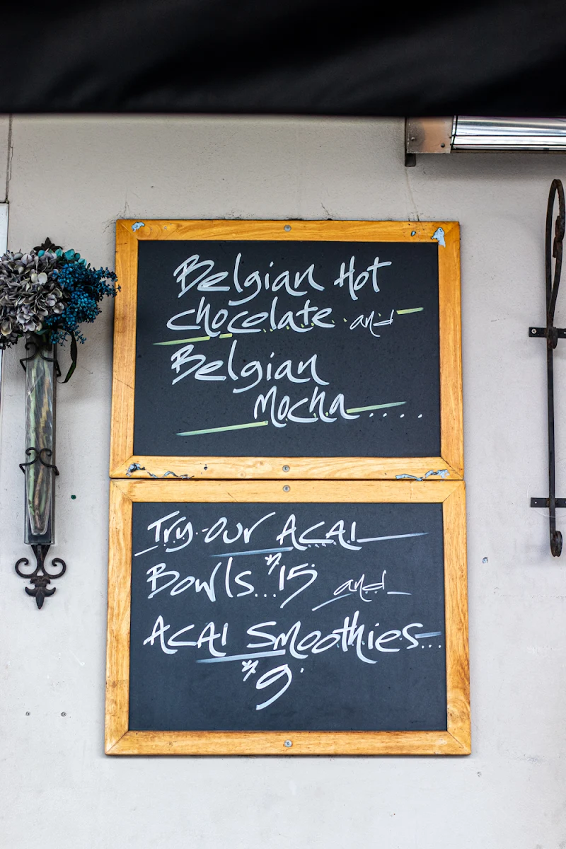Menu, Cafe Belfield