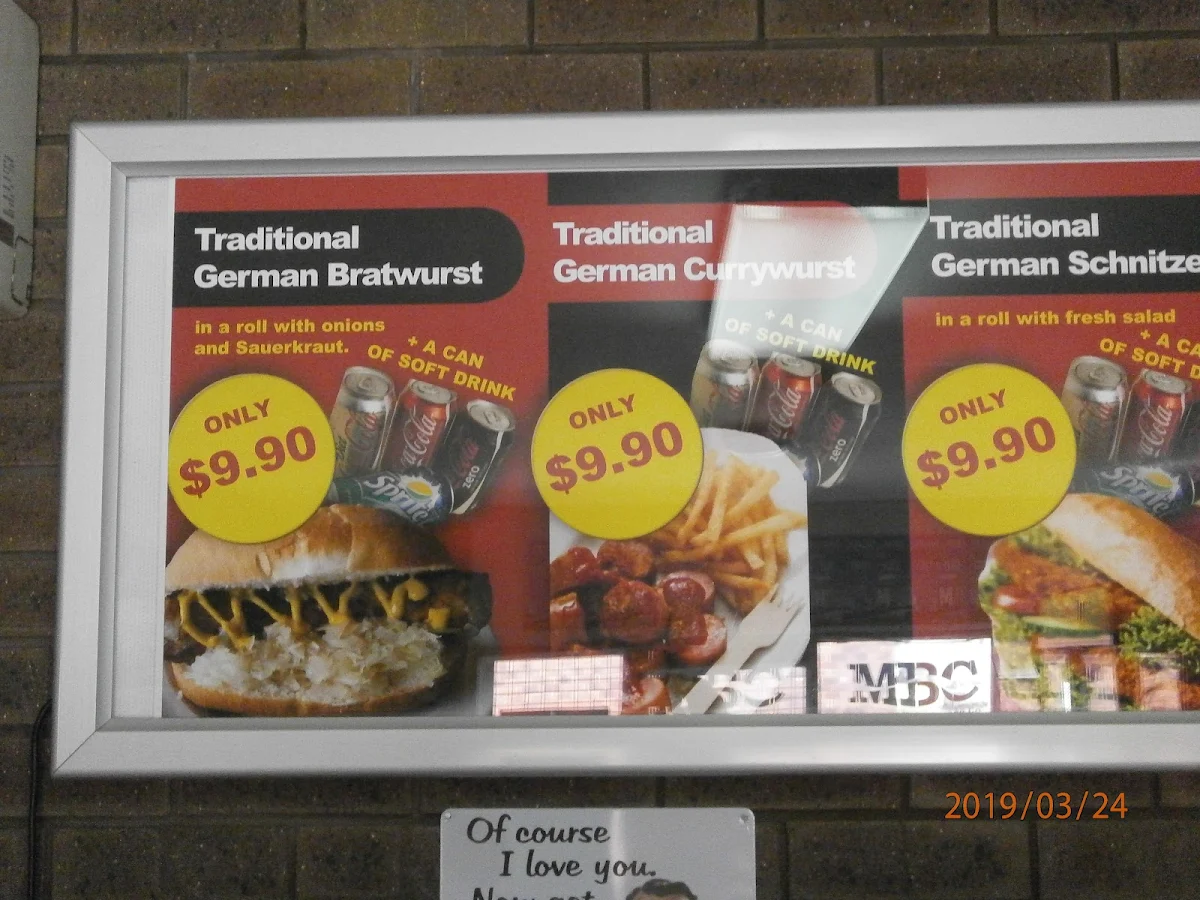 Menu, Wunderbar Lunch Bar