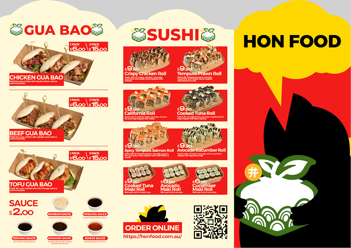 Menu, Hon Food