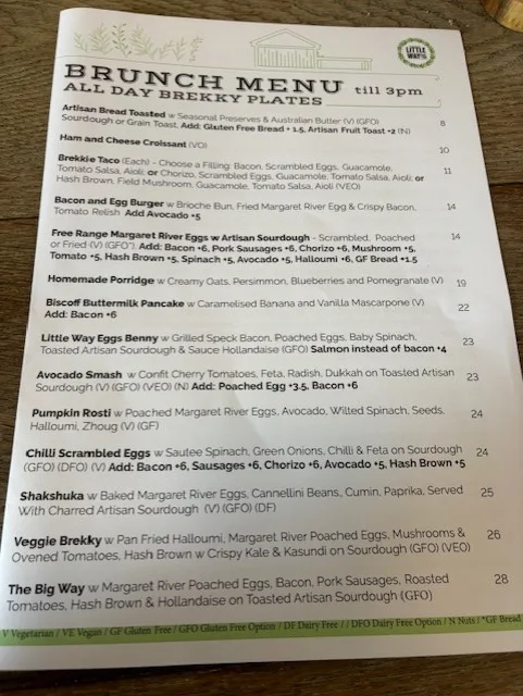 Menu, Little Way