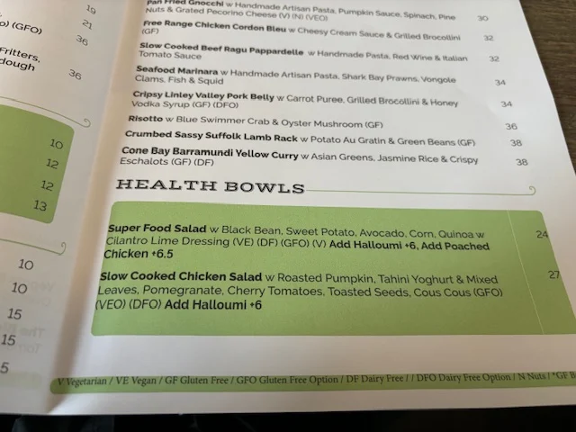 Menu, Little Way
