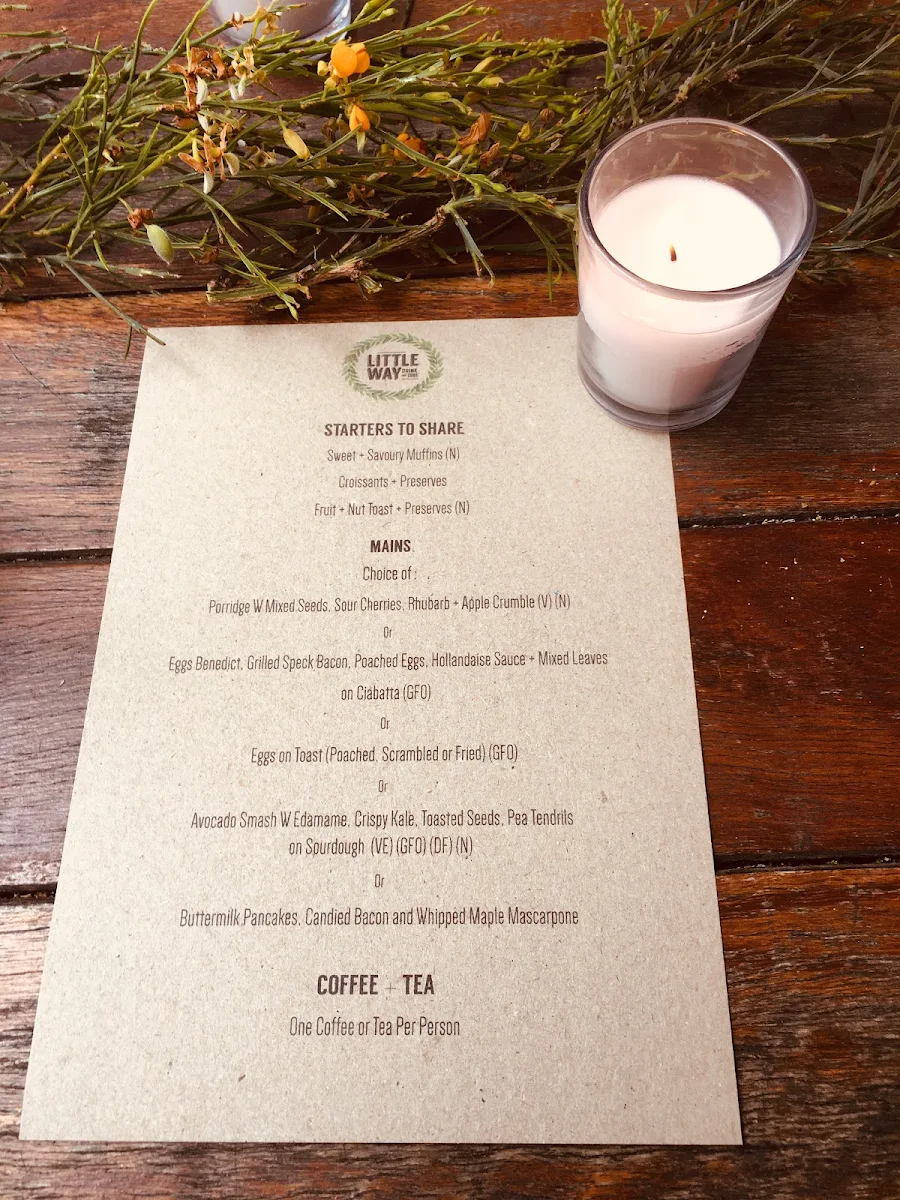 Menu, Little Way