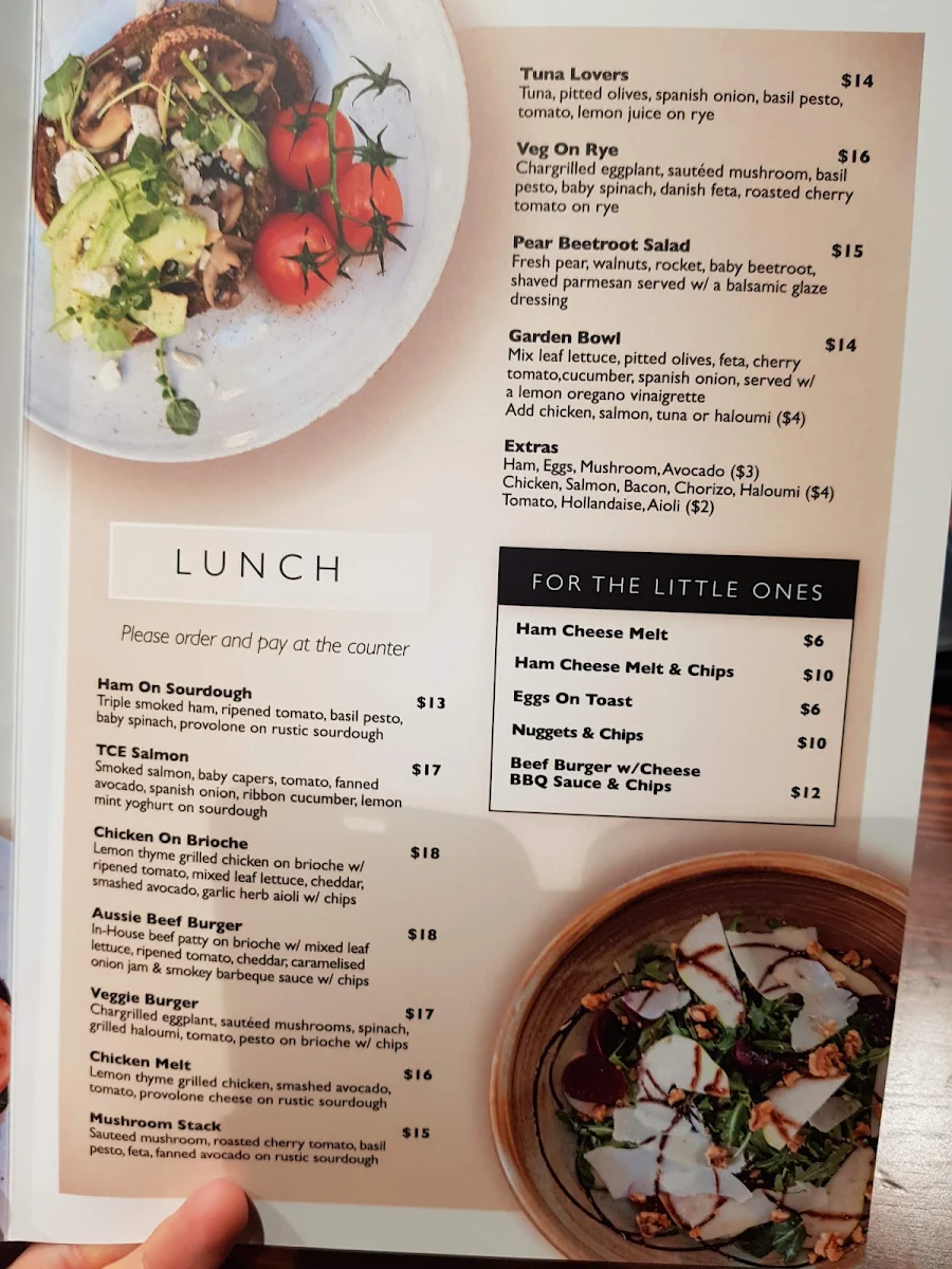 Menu, The Coffee Emporium