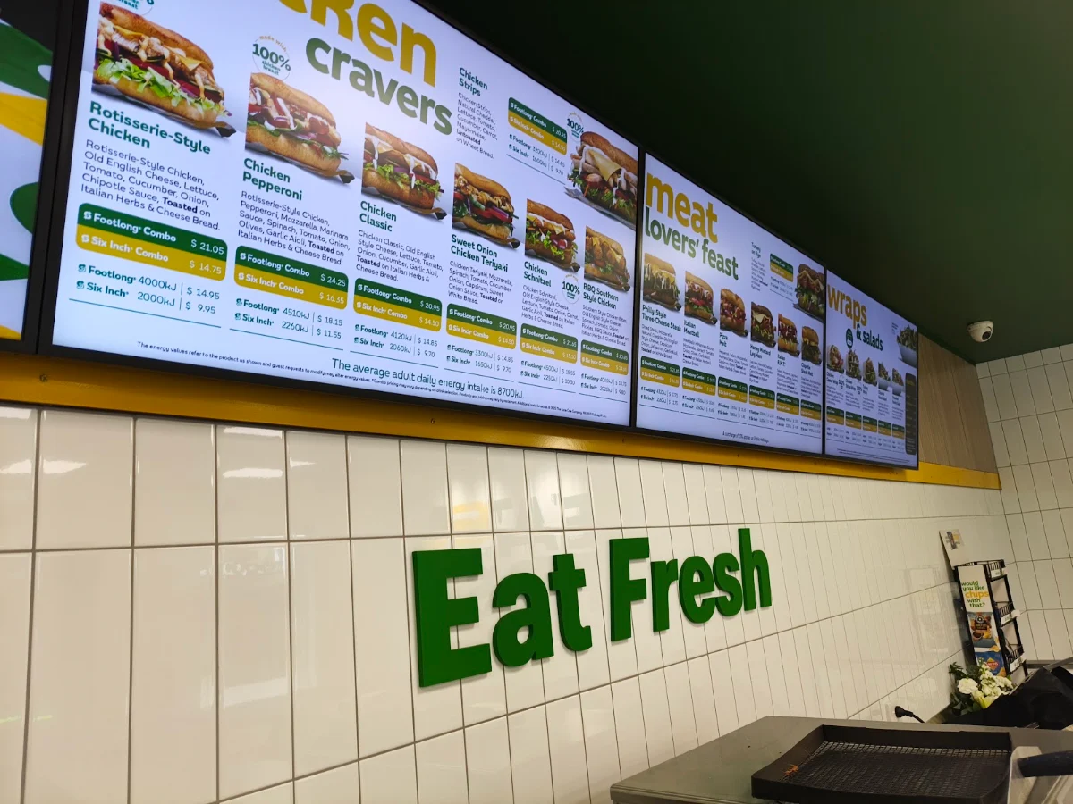 Menu, Subway Forrestfield