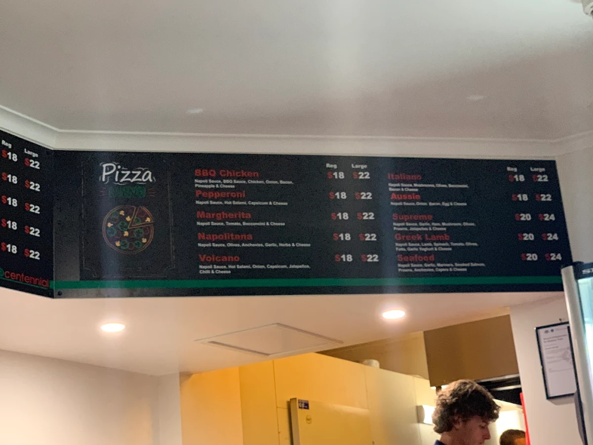 Menu, Pizza@Centennial