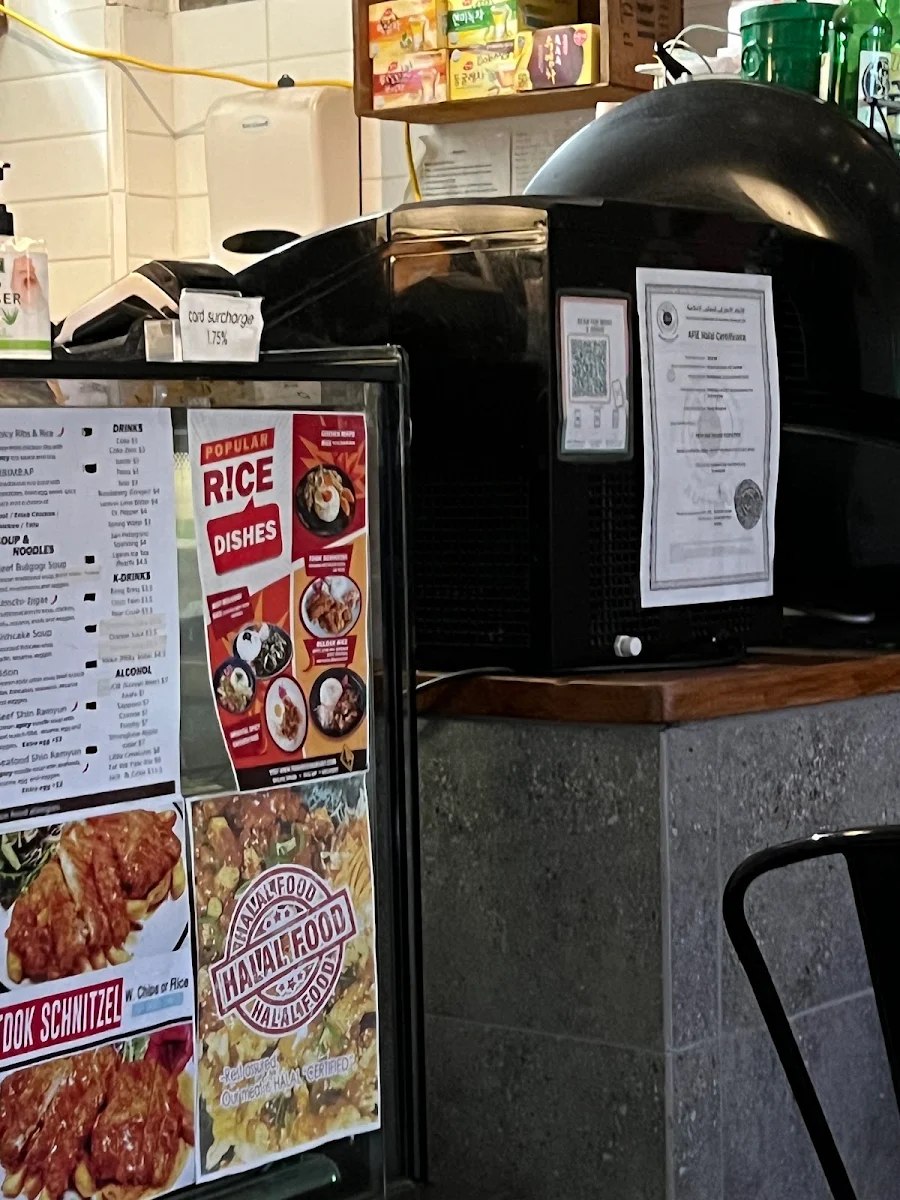 Menu, TDOK chicken (Korean fried chicken)