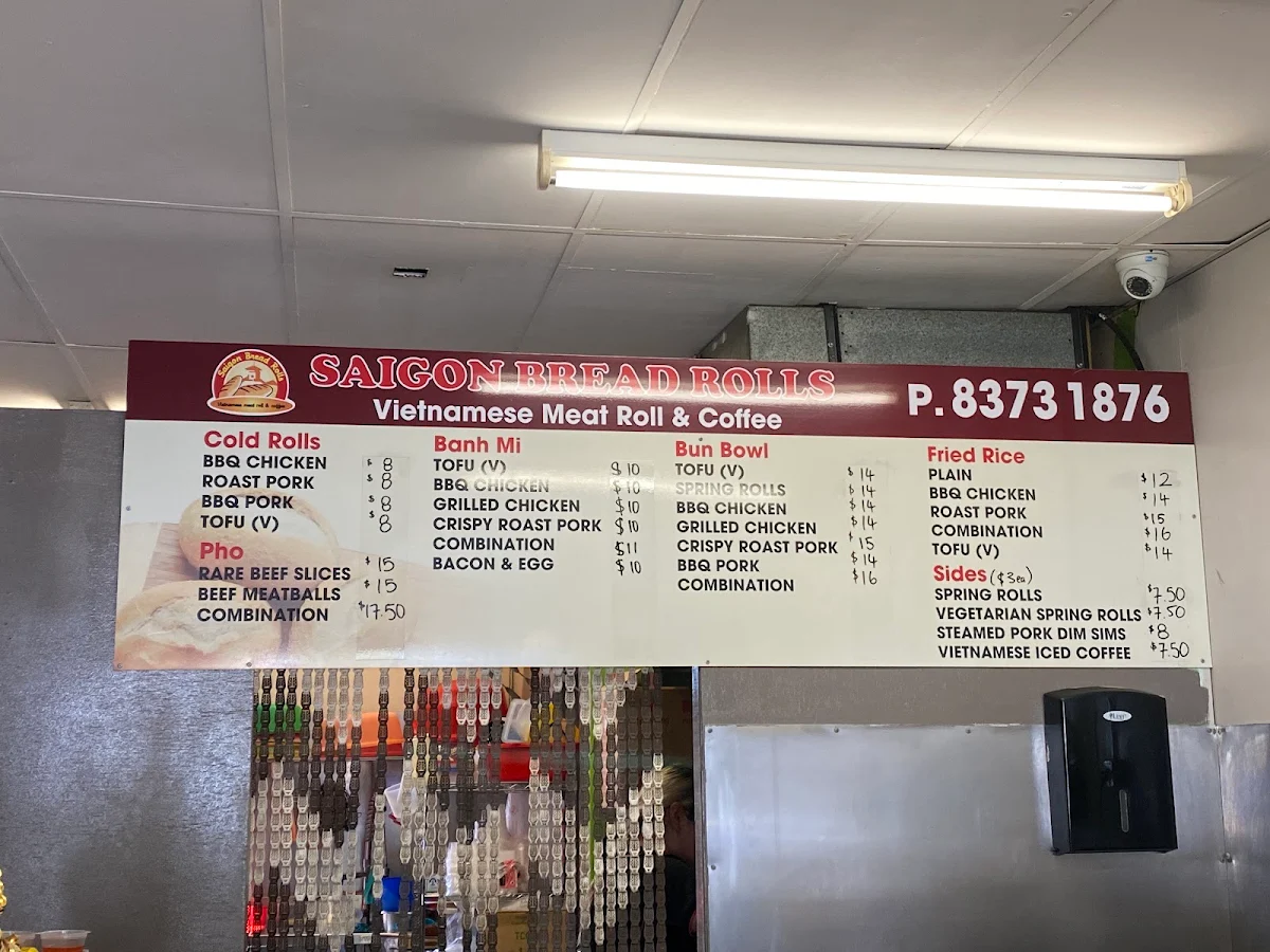 Menu, Saigon Bread Rolls