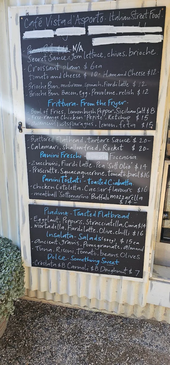 Menu, Vista