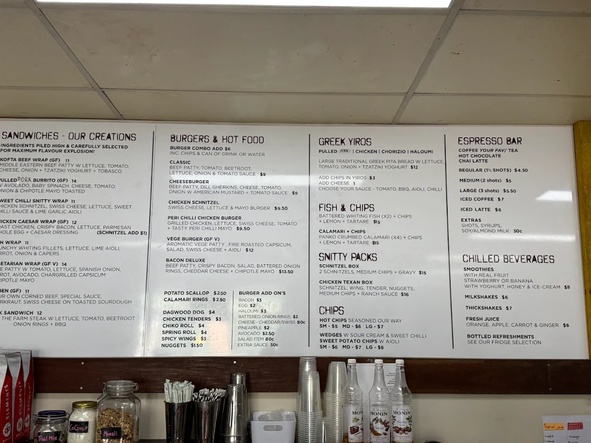 Menu, Industri Cafè