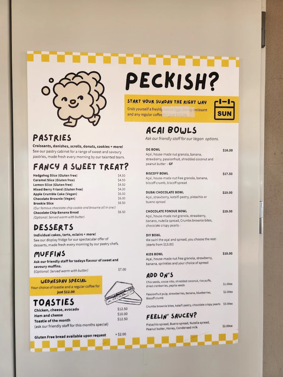 Menu, Crumbs In The Wall