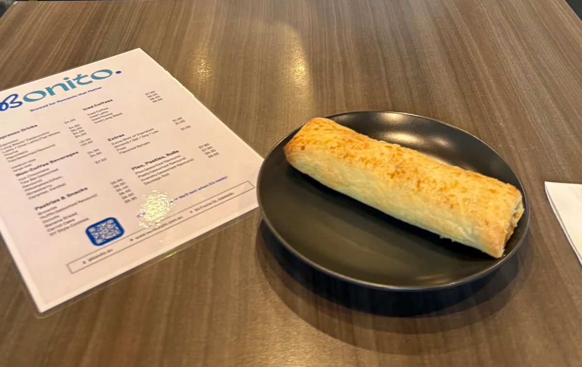 Menu, Bonito Cafe & Bar