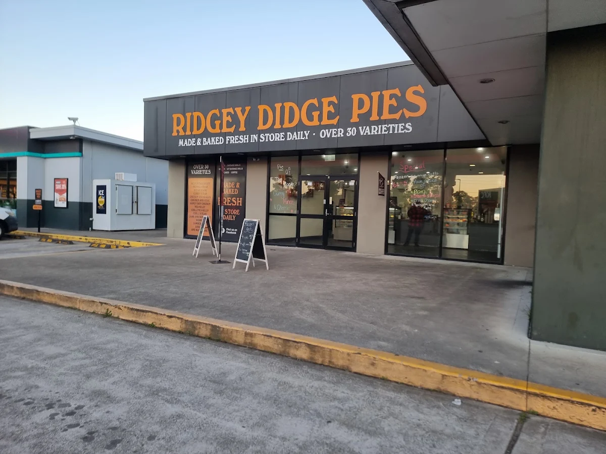 Menu, Ridgey Didge Pies