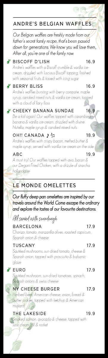 Menu, Degani Capestone