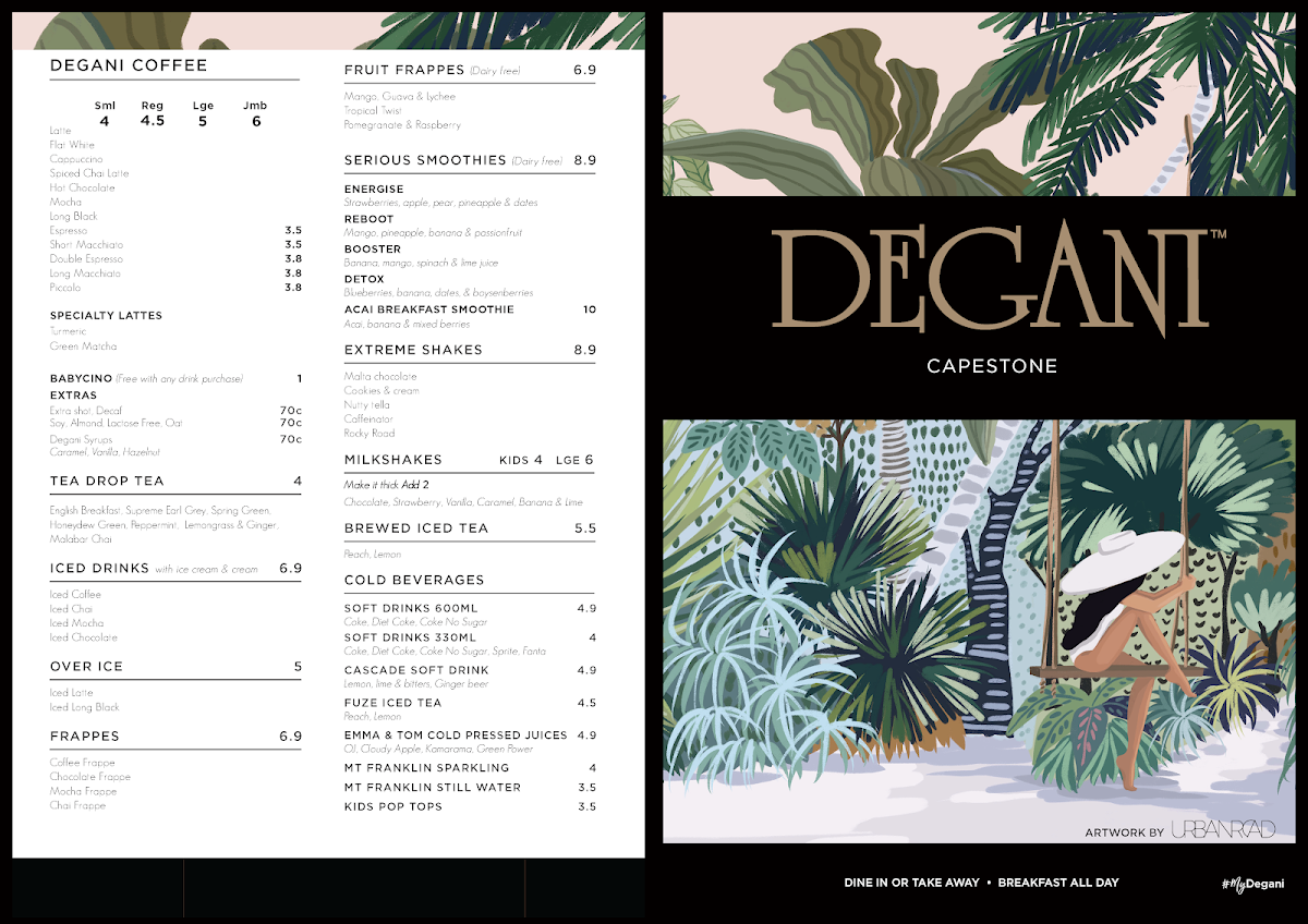 Menu, Degani Capestone