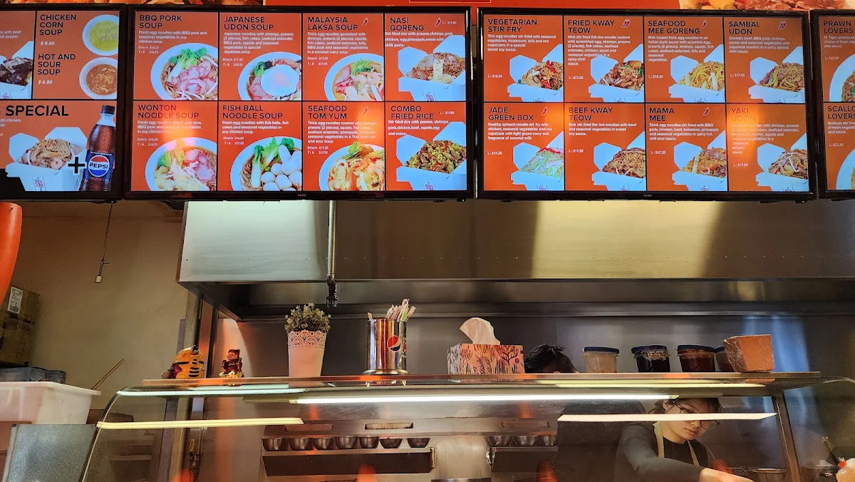 Menu, Dave's Noodles