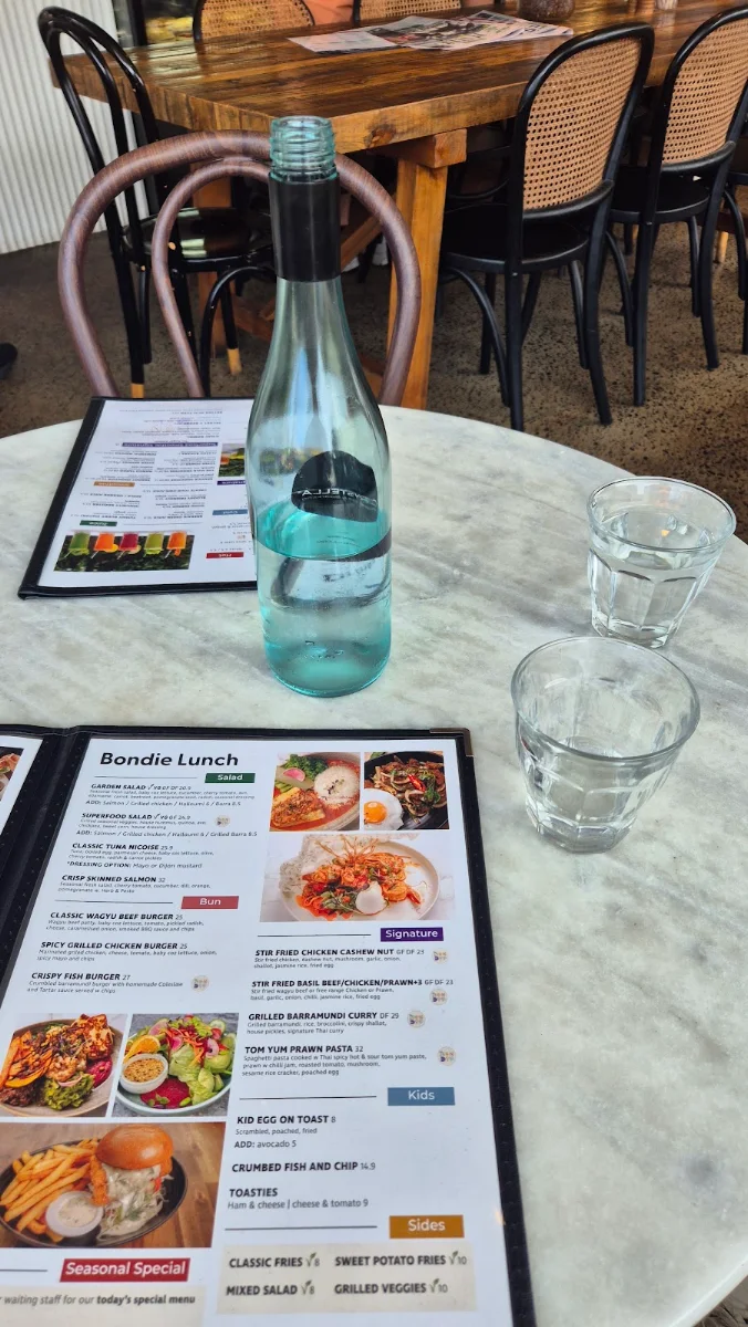 Menu, G’day Bondi Cafe
