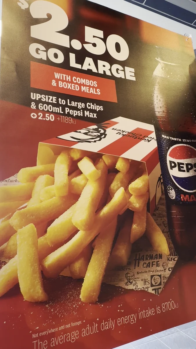 Menu, KFC Bayswater