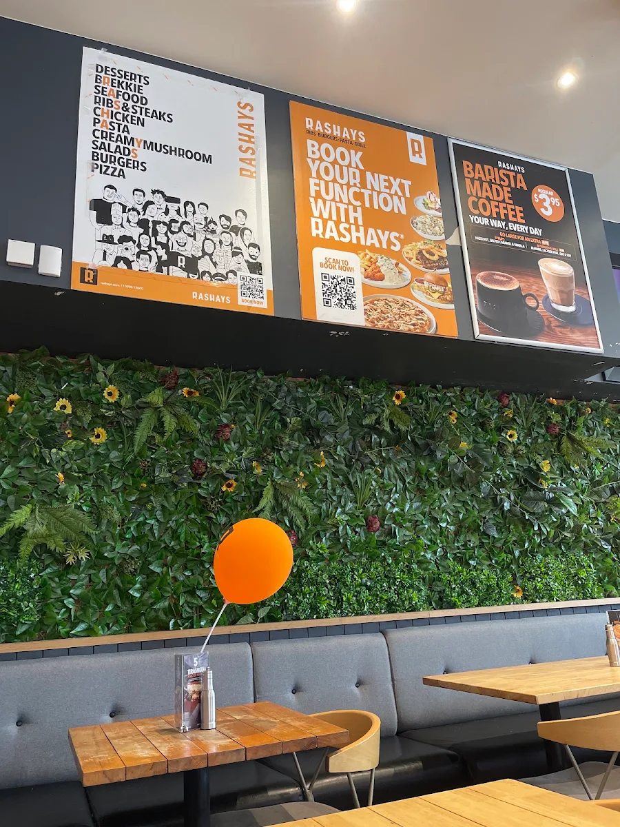 Menu, RASHAYS - Wetherill Park