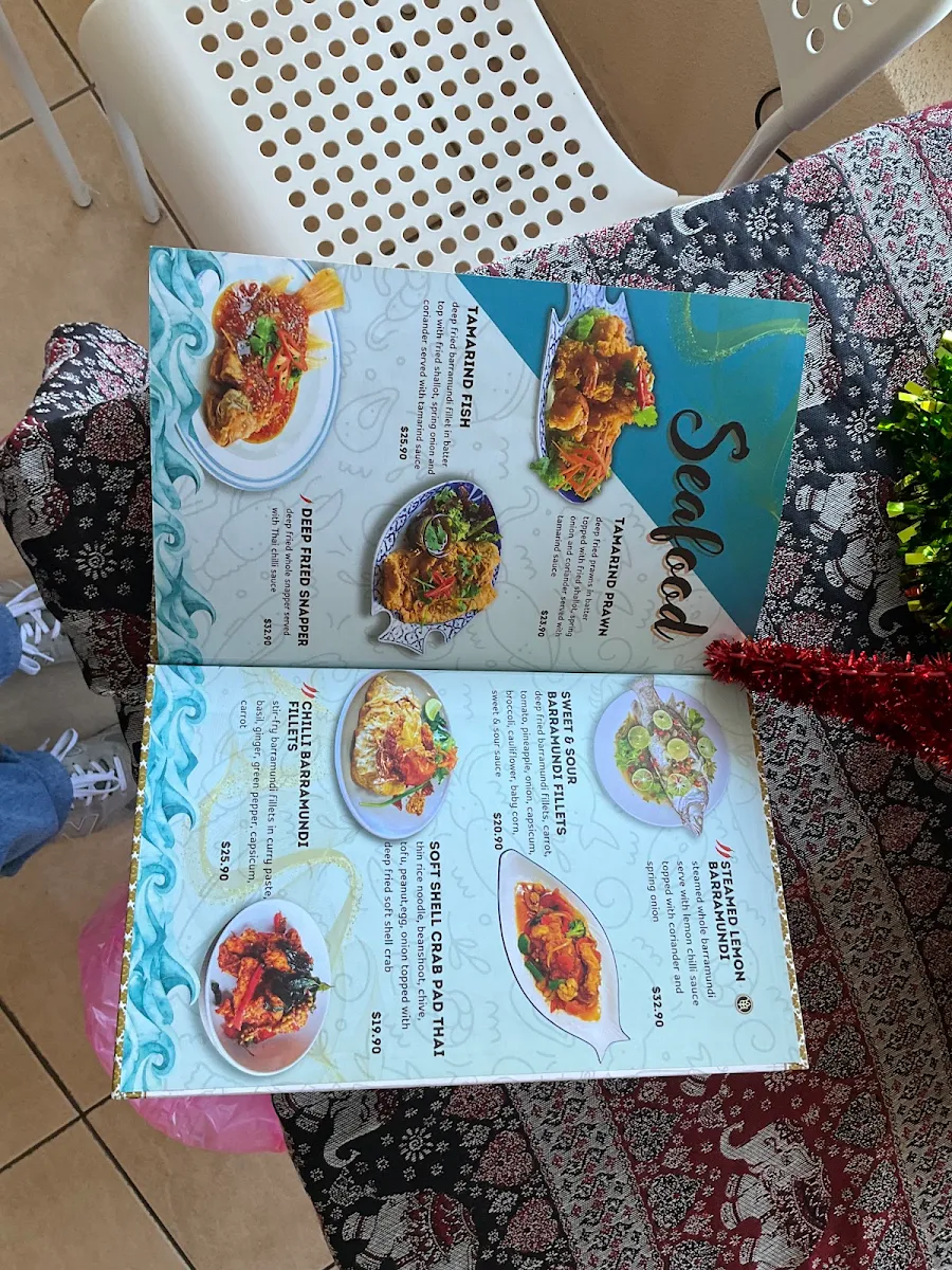 Menu, My Little Siam