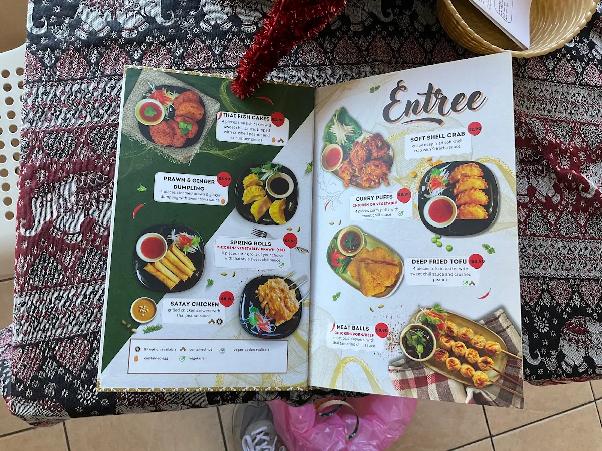 Menu, My Little Siam