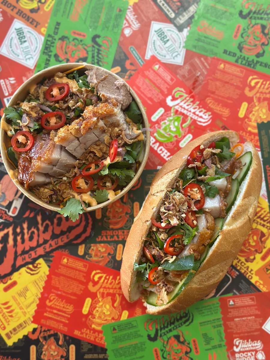 Menu, Jibba's Hot Sauce