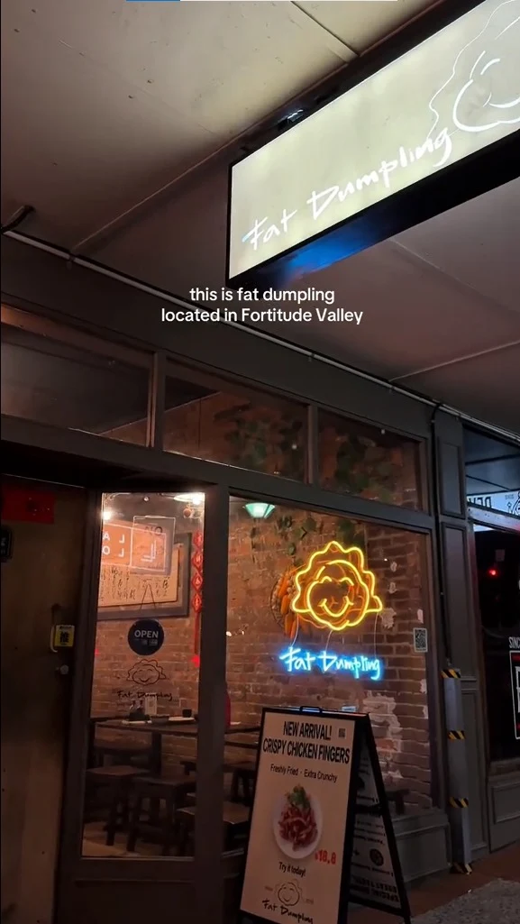 Menu, Fat Dumpling (Brunswick Street)