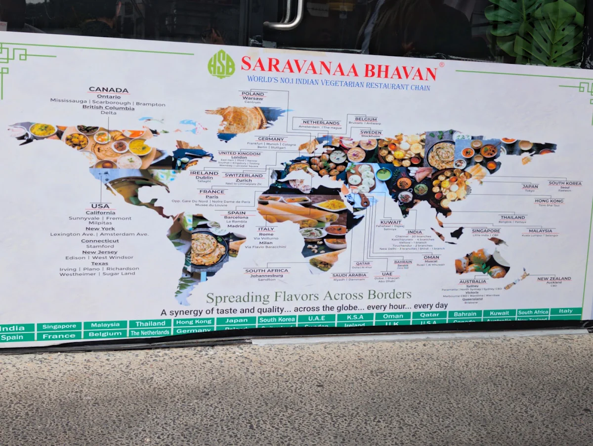 Menu, Saravanaa Bhavan