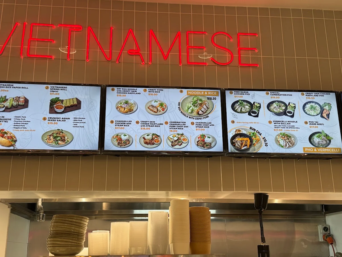Menu, Phan's Kitchen