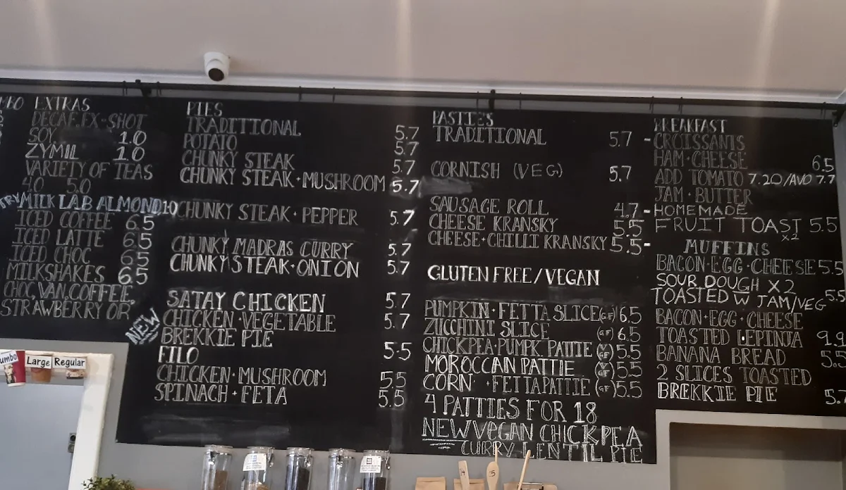 Menu, The Red Mill Bakehouse