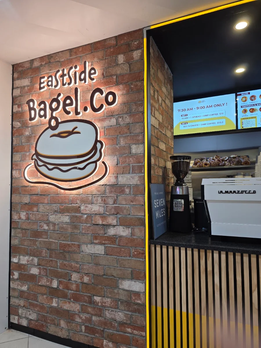 Menu, Eastside Bagel
