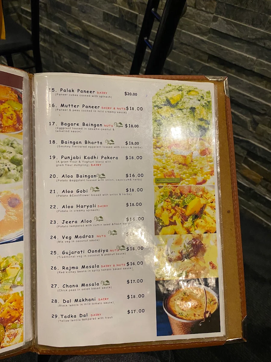 Menu, Rajbhog Indian Restaurants