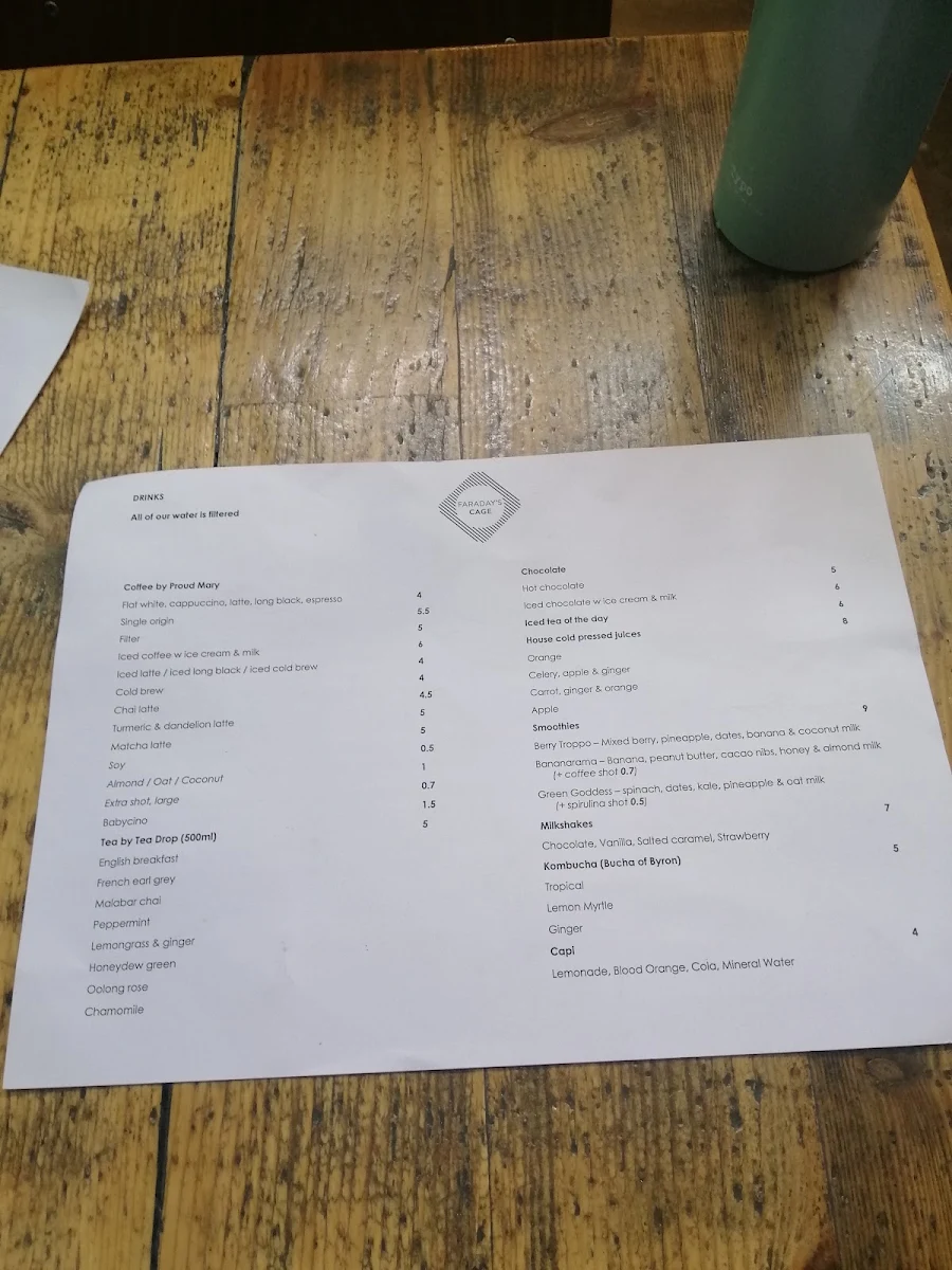 Menu, Faraday's Cage