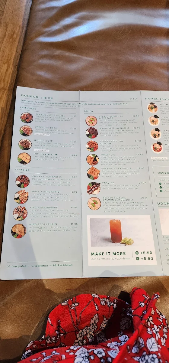 Menu, Motto Motto Japanese Kitchen - Indooroopilly