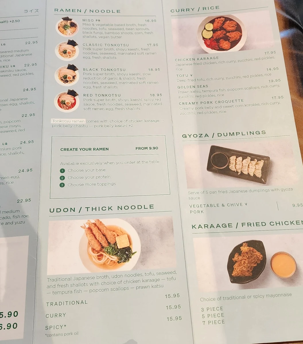 Menu, Motto Motto Japanese Kitchen - Indooroopilly