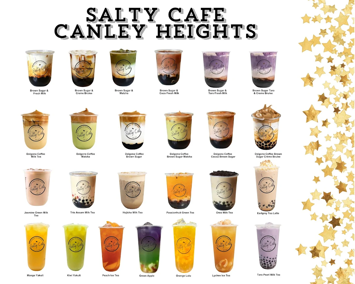 Menu, SALTY CAFE