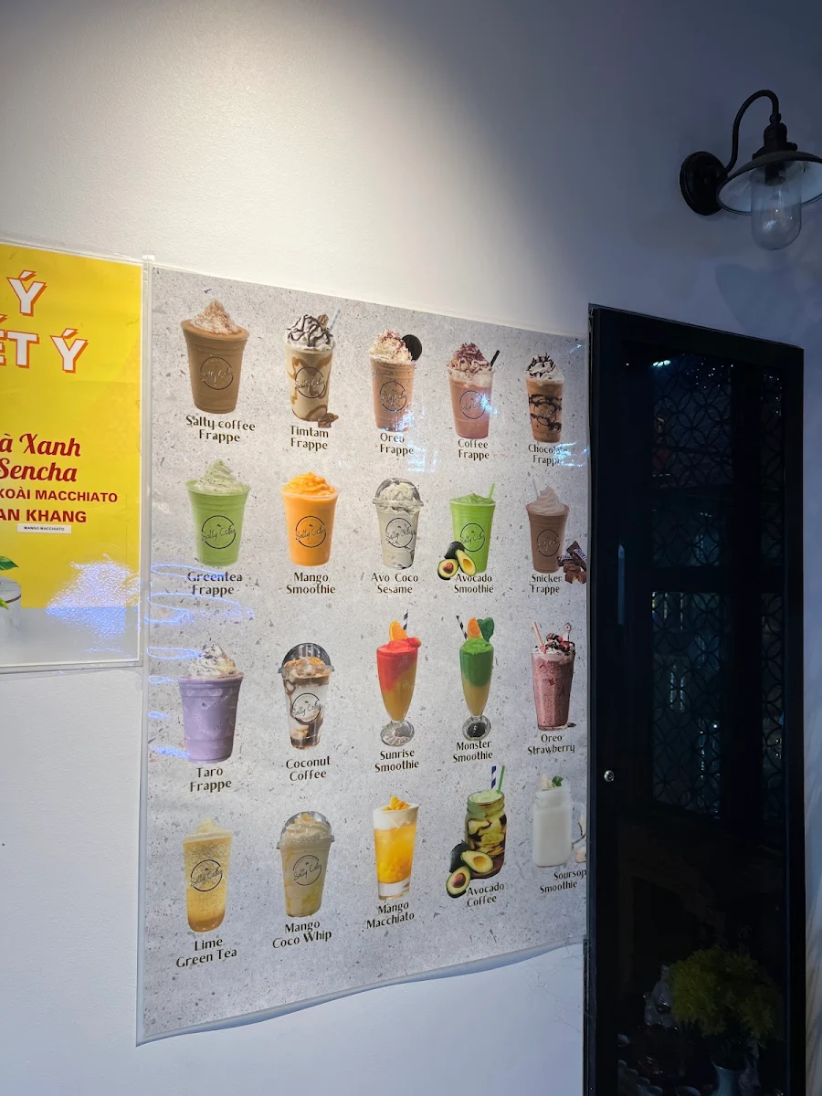 Menu, SALTY CAFE