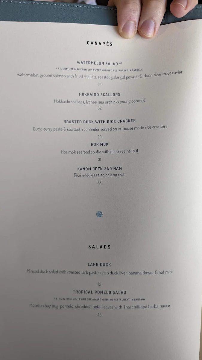 Menu, Paste Australia