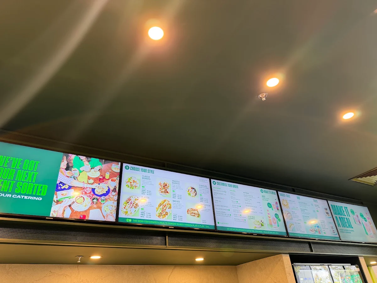 Menu, Zambrero Wallan