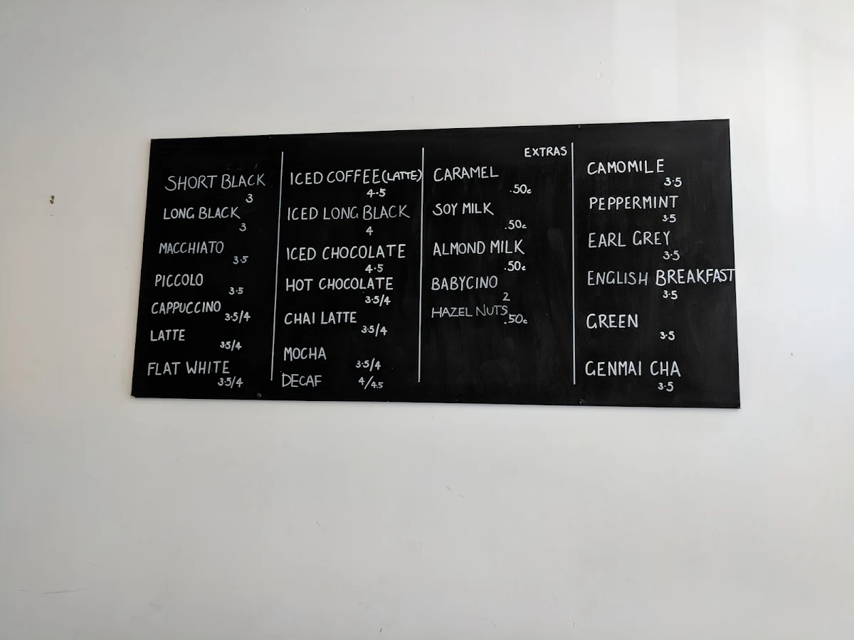Menu, Goose Bakery
