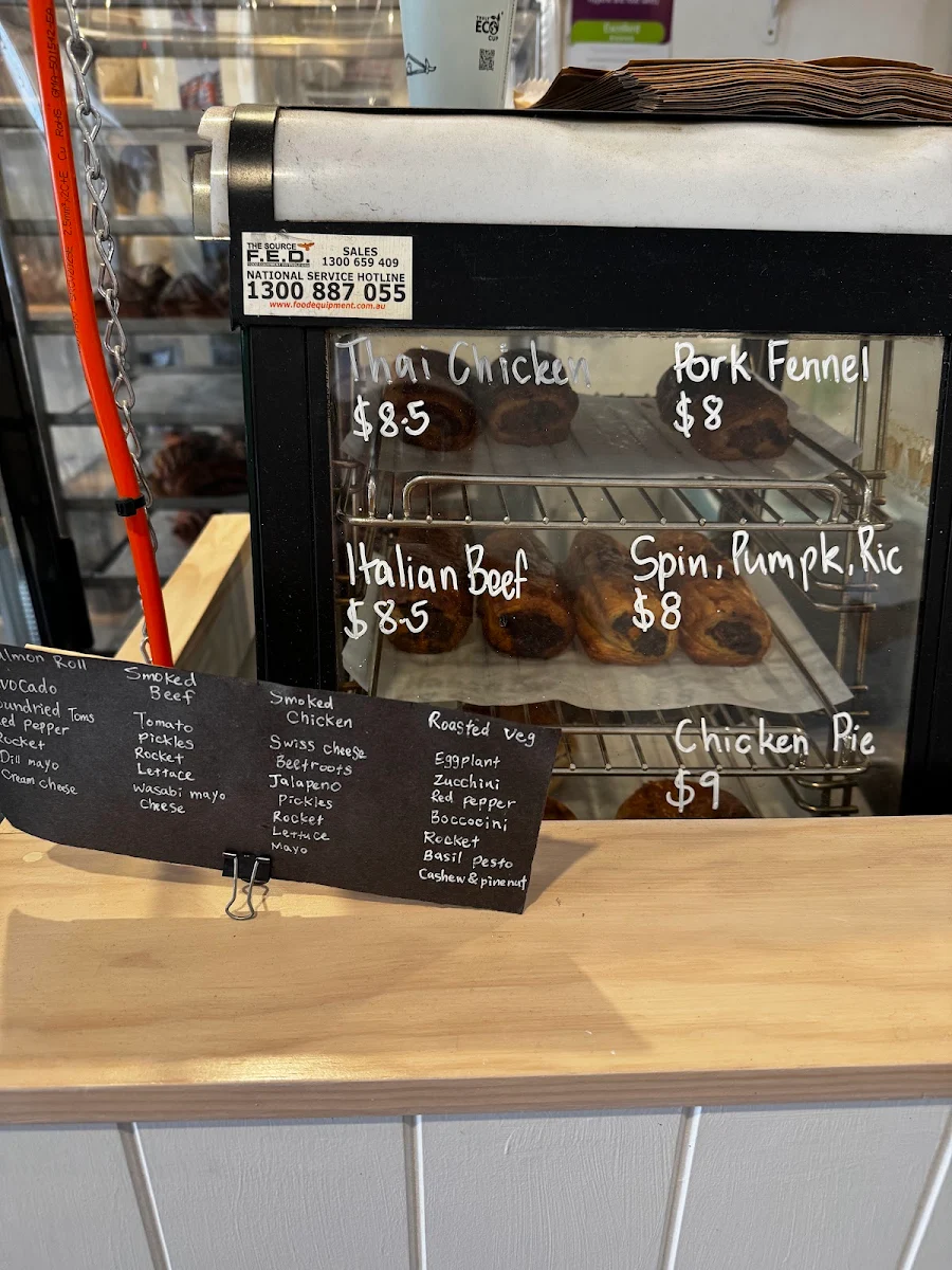 Menu, Goose Bakery