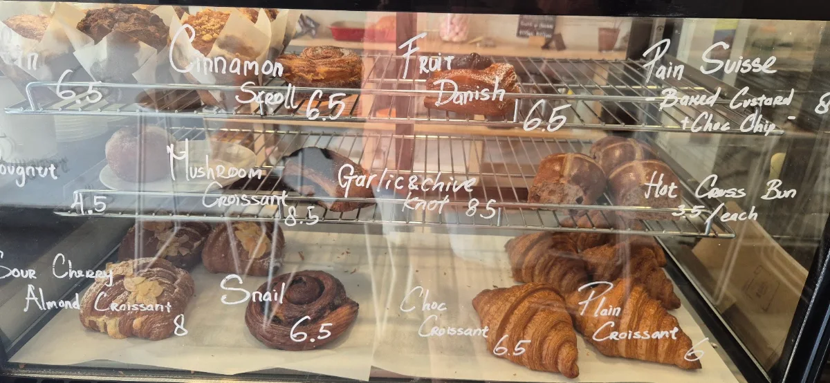 Menu, Goose Bakery