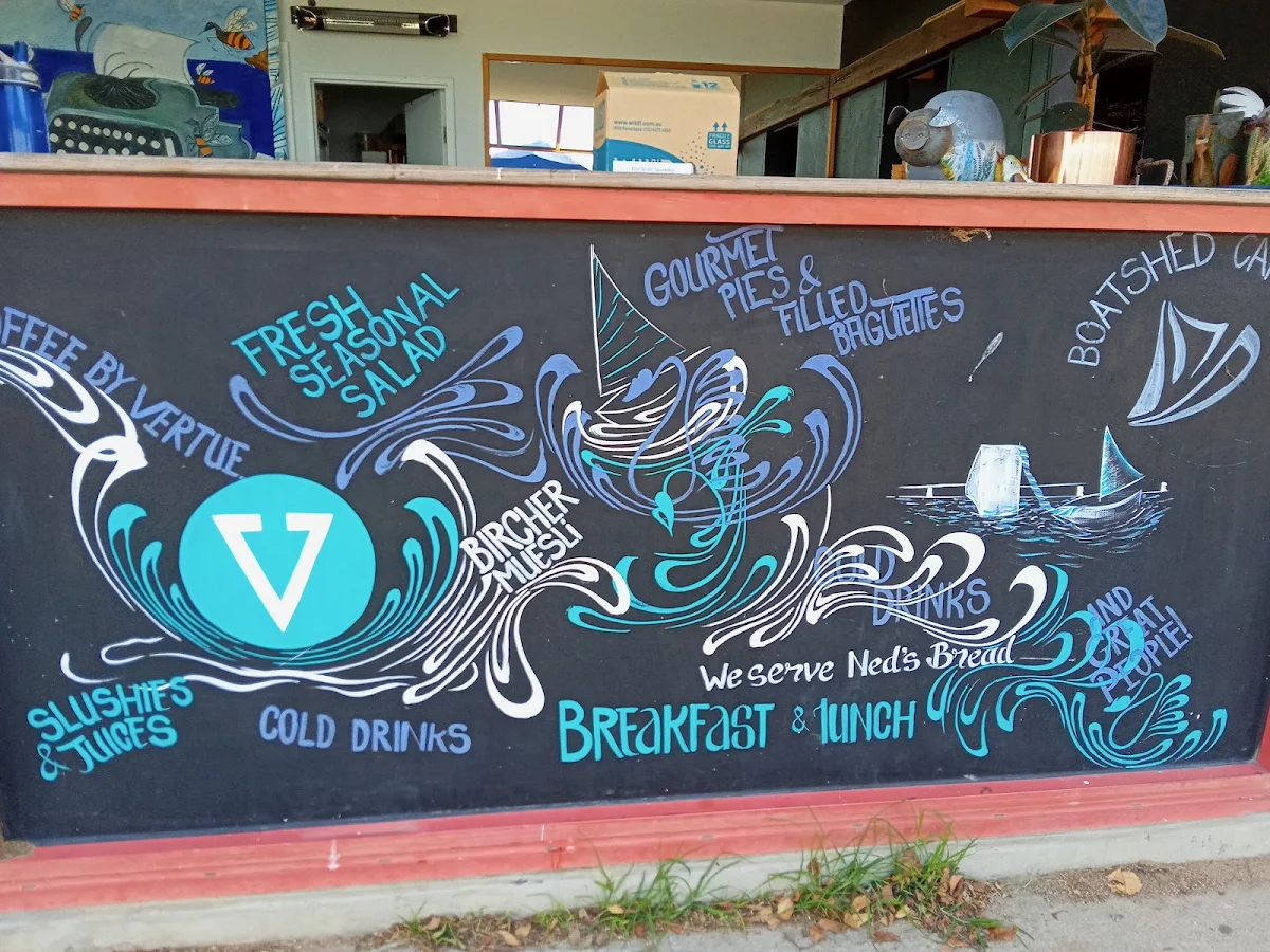 Menu, Boatshed Cafe