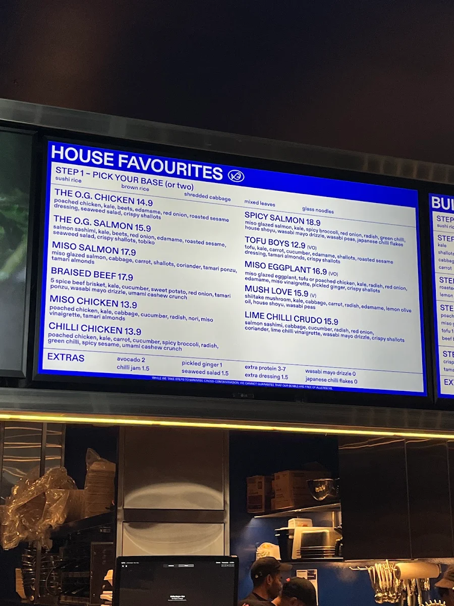 Menu, FISHBOWL - Chifley Square