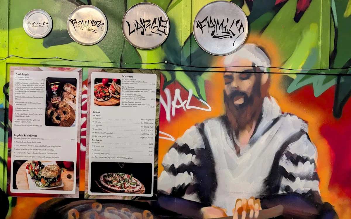Menu, Red Stone Pizzeria & Bagelry Cafe