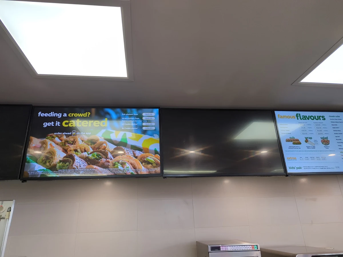Menu, Subway
