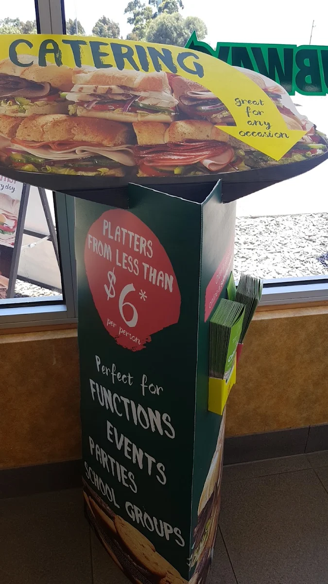 Menu, Subway