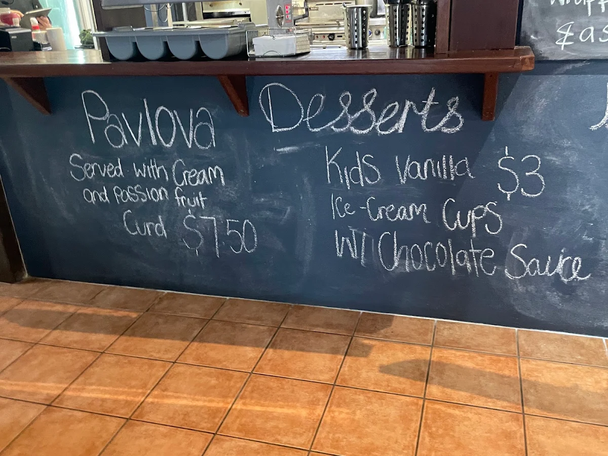 Menu, Tully Heads Tavern